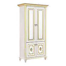 Шафа 2Д розпашна у вітальню/спальню з ДСП/МДФ Верона Білий Скай