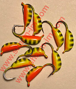 Мормилка вольфрамова Bravo 2030-22 3.0 мм 0.6 гр. Ризький банан із вушком фарбований