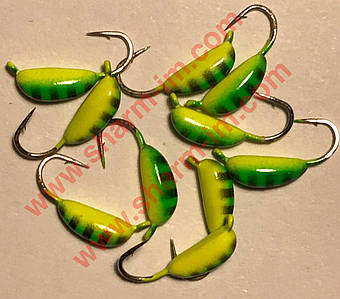 Мормилка вольфрамова Bravo 2030-377 3.0 мм 0.6 гр. Ризький банан із вушком фарбований