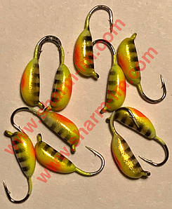 Мормилка вольфрамова Bravo 2030-411 3.0 мм 0.6 гр. Ризький банан із вушком фарбований