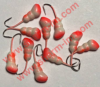 Мормилка вольфрамова Bravo 1430-24P 3,0 мм 0,52 г. Мураха з отвором фарбований