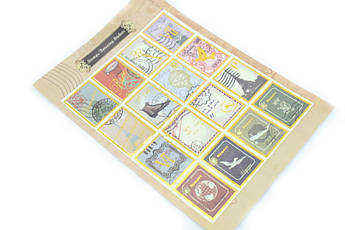 Набір декоративних стікерів Stamps Bronzing Stickers Ательє Париж