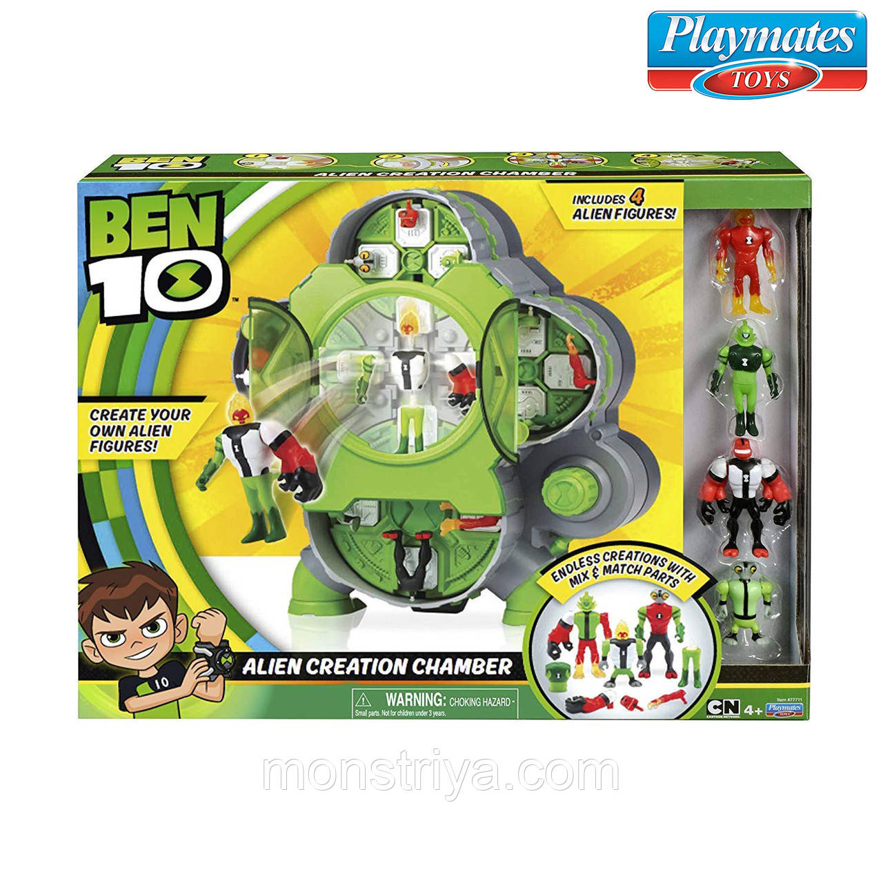 Набір Ben 10 — Камера створення прибульців. 4 фігурки/Ben 10 Оригінал