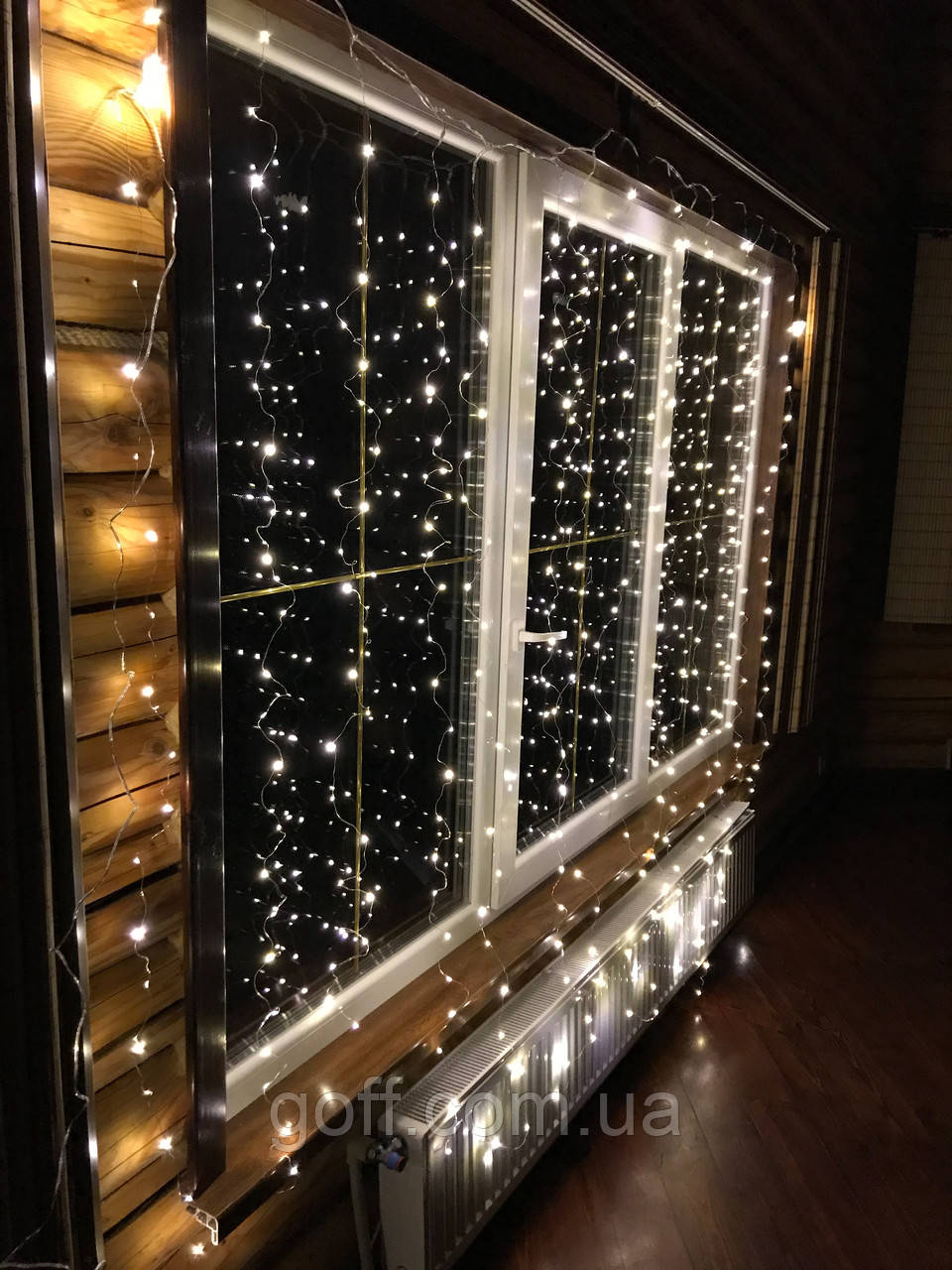 Гірлянда водоспад 2х2 м білий теплий колір 240 led