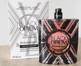 YSL Black Opium Pure Illusion парфумована вода 90 ml. (Тестер Ев Сен Лоран Опіум Пур Ілюзія), фото 3