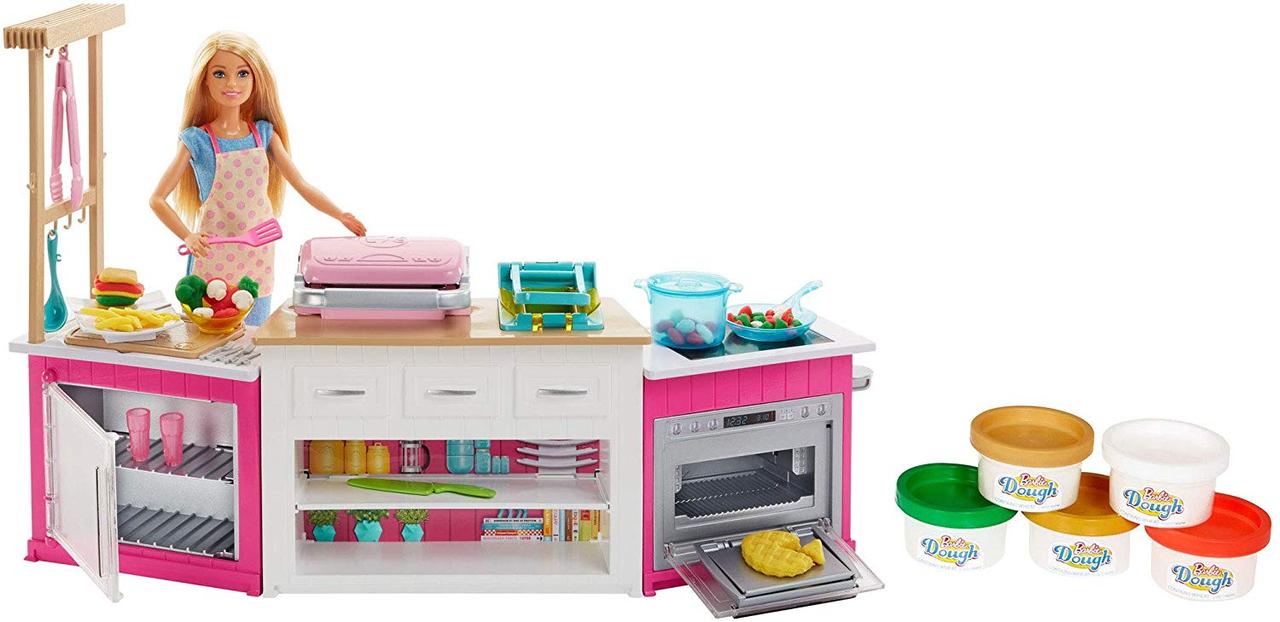 Барбі мега Кухня з лялькою Barbie Ultimate Kitchen Cooking and Baking Delux (GWY53)