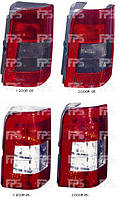 Правый задний фонарь кузов 2 DOOR дымчатая вставка без платы Пежо Партнер 97-05 / PEUGEOT PARTNER (1997-2002)