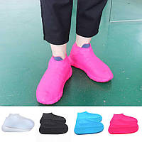 Многоразовые силиконовые бахилы водонепроницаемые Waterproof Silicone Shoe Cover