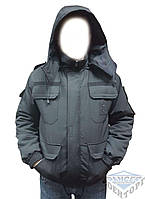 Куртка бушлат чорний для охорони -20 C Pancer