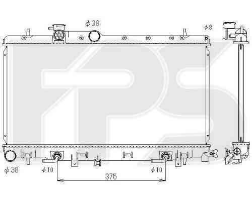 Радіатор Субару Імпреза 03-07 / SUBARU IMPREZA (2001-2007)