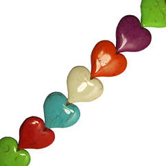 Кулони Намистини 32х35х8 мм Підвіски Серця Великі Колір Асорті, Фурнітура для Кулонів, Рукоділля