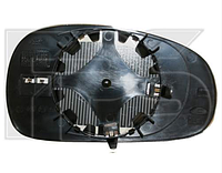 Правый вкладыш зеркала Сиат Леон 04- с обогревом выпуклый -09 / SEAT LEON (2004-2012)