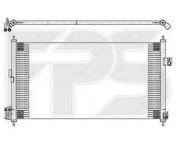 Радіатор кондиціонера Ніссан ІКС-Траил 01-07 / NISSAN X-TRAIL T30 (2001-2007)
