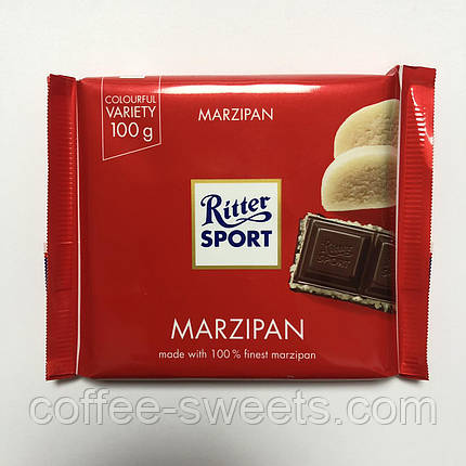 Шоколад темний «Ritter Sport» Marzipan, 100 р., фото 2