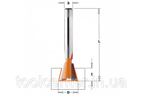 Фреза СМТ 9.5x9.5,52.5х8 ластівчин хвіст, фото 1