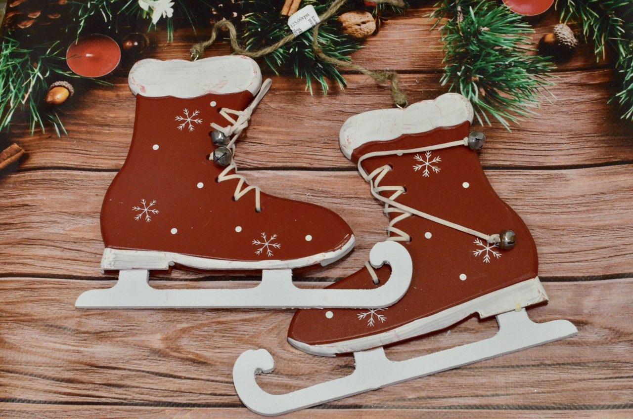 Новорічна підвіска Ковзани фігурні 200026 (пара), фото 1