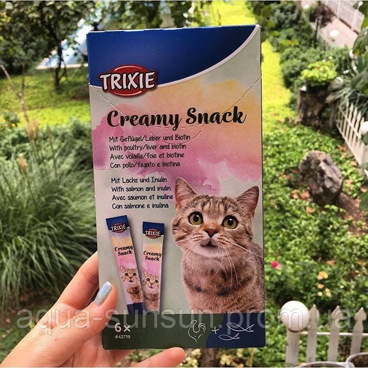 Жидкое лакомство Creamy Snacks для котов 6шт. в уп. - фото 1 - id-p1082251681