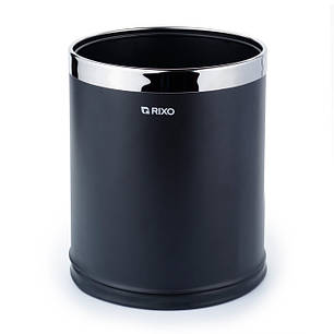 Кошик для сміття 10 л без кришки Rixo Solido WB103B відро для сміття нержавіюча сталь, фото 1