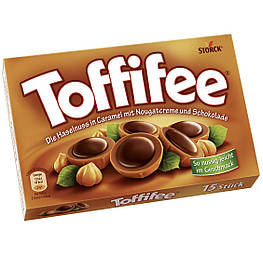 Toffifee Цекерки з молочного шоколаду з карамеллю і цілим фундуком 125g