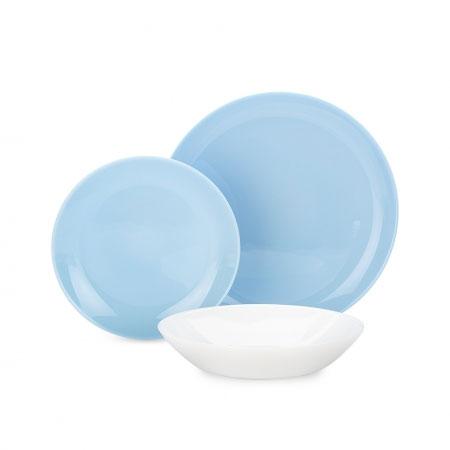 Diwali Light Blue & White Сервіз столовий 18 пр. Luminarc P5911(Без коробки)
