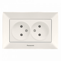 Розетка подвійна Arkedia Slim Panasonic (крем)