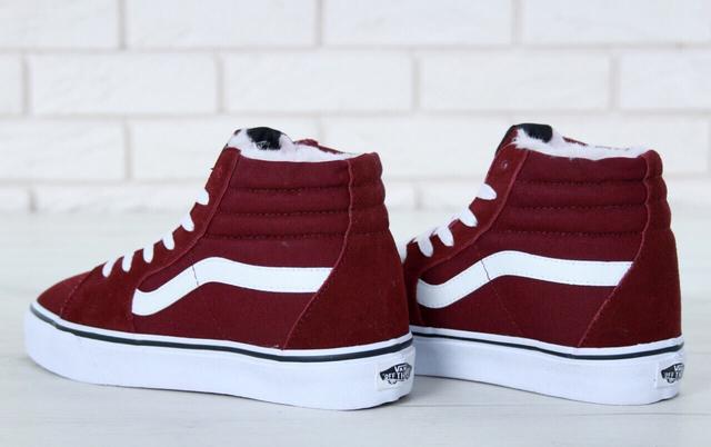 Жіночі зимові кеди на хутрі Vans SK-8 борові Жіночі зимові кеди на хутрі Vans SK-8 борові