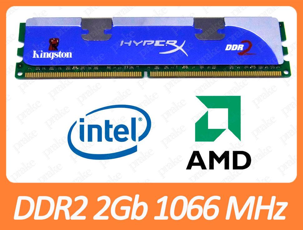 DDR2 2GB 1066 MHz (PC2-8500) CL5 Kingston HyperX KHX8500D2/2GR, фото 1