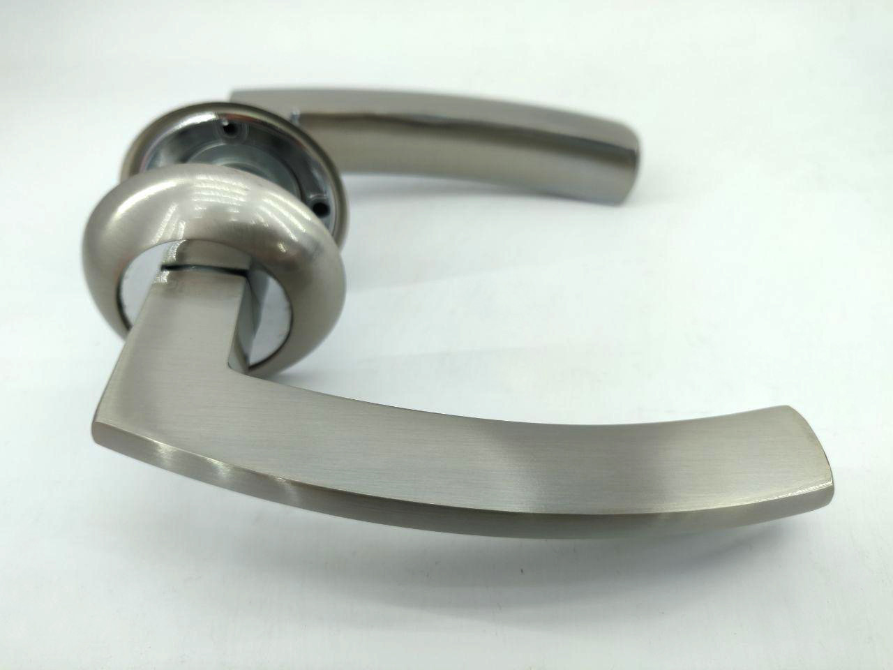 Ручка дверная PUNTO ALFA TL SN/CP-3 матовый никель хром (Китай) - фото 2 - id-p549233192