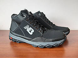 Чоловічі зимові кросівки чорні зручні на хутрі (код 8355)