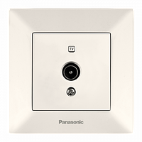 Розетка телевізійна кінцева Arkedia Slim Panasonic (крем)