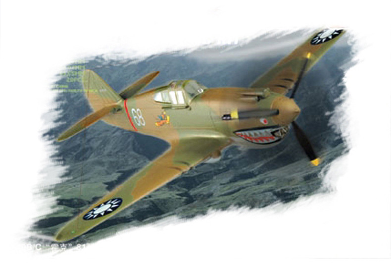 P-40B/C Hawk-81. Збірна модель. 1/72 HOBBY BOSS 80209