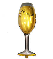 Фольгована куля Келих шампанського 100 х 40 см. 1453
