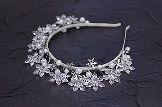 Обруч для волосся сніжинки сніжної королеви 236