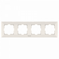 Рамка 4-тя горизонтальна Arkedia Slim Panasonic (крем)