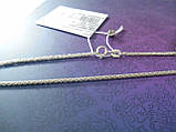 Срібна жіночий ланцюжок плетіння колосок, фото 2