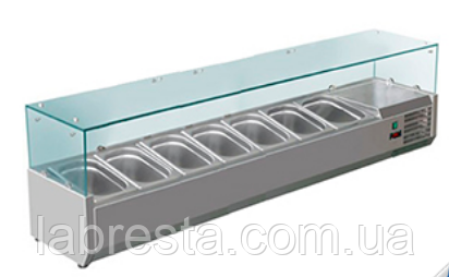 Вітрина настільна HURAKAN HKN-GXD1500GC холодильна для топінгу