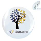 Тарілка сувенірна дерево Я люблю Україну