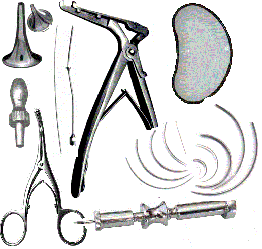 Інструмент, лотки, голки хірургічні