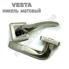 Ручка PUNTO дверна VESTA QR SN/CP-3 матовий нікель/хром