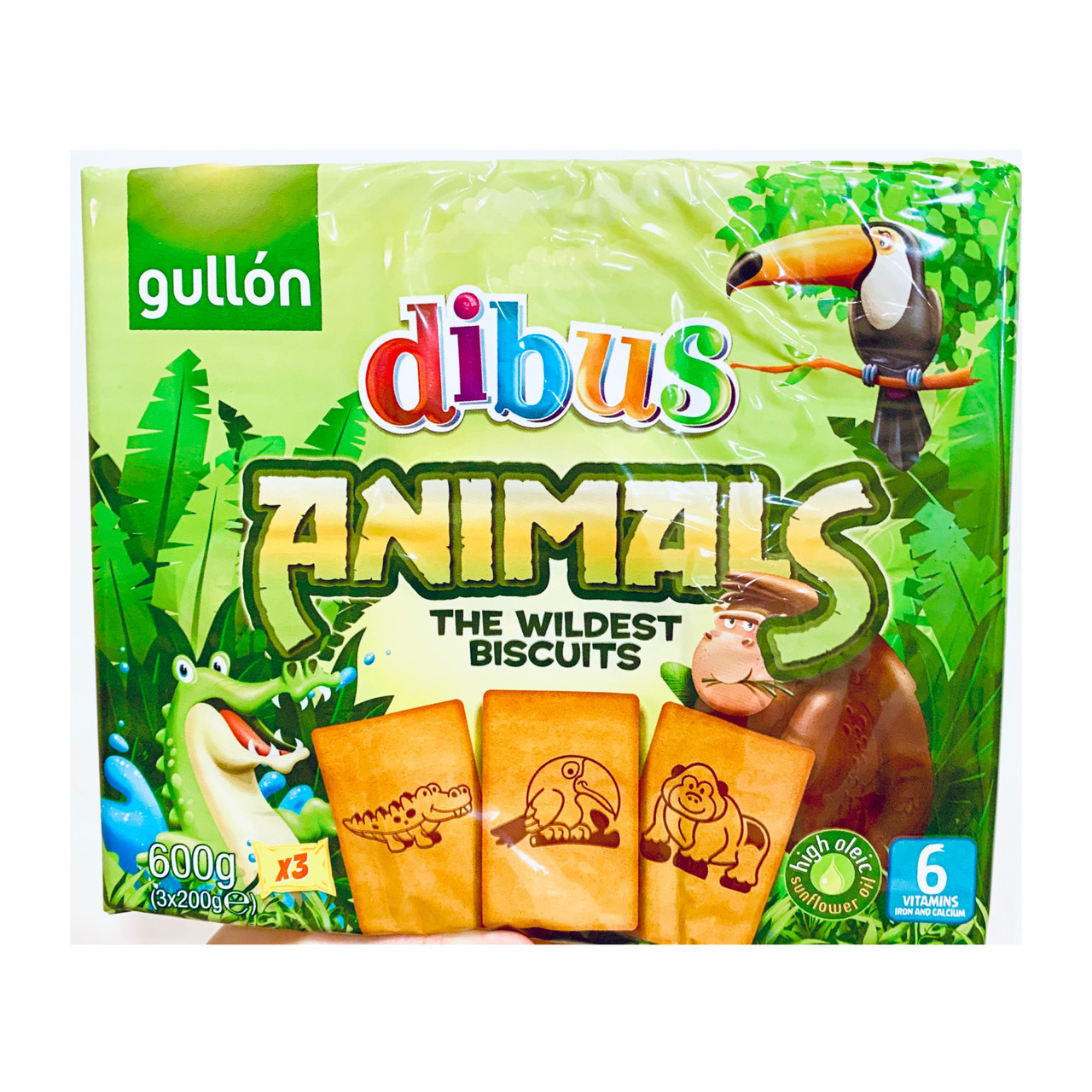 Gullon Dibus Animals Печиво із зображенням звірів із шоколаду 600g