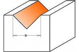 Фреза СМТ 6x8,38.1х8 пазова V-подібна, фото 5