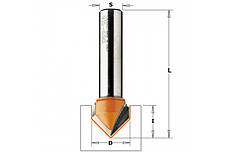 Фреза СМТ 12.7x12.7,44.5х8 пазова V-подібна