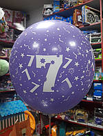 Повітряна кулька на день народження з цифрою 7