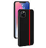 Чохол накладка Primo Cenmaso для Apple iPhone 11 Pro - Black&Red, фото 3