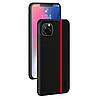 Чехол накладка Primo Cenmaso для Apple iPhone 11 Pro Max - Black&Red, фото 3