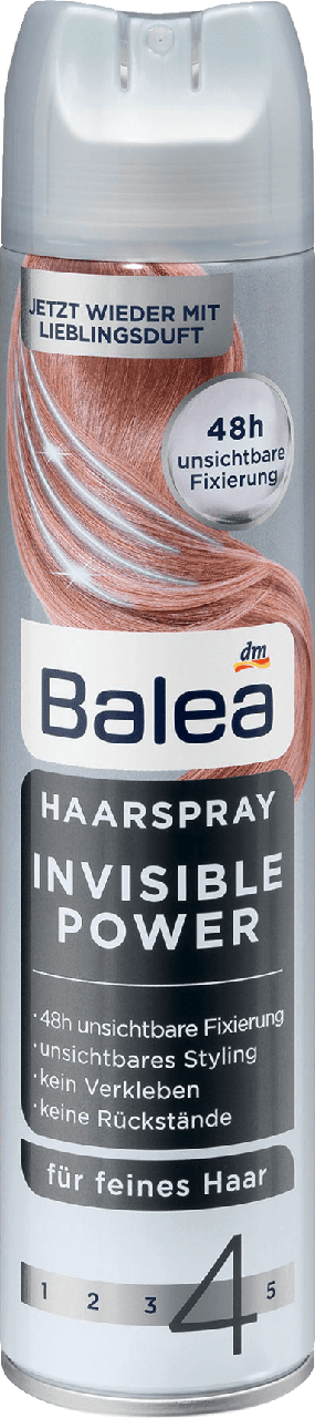 Лак для волосся Balea Invisible Power-4, 300 мл