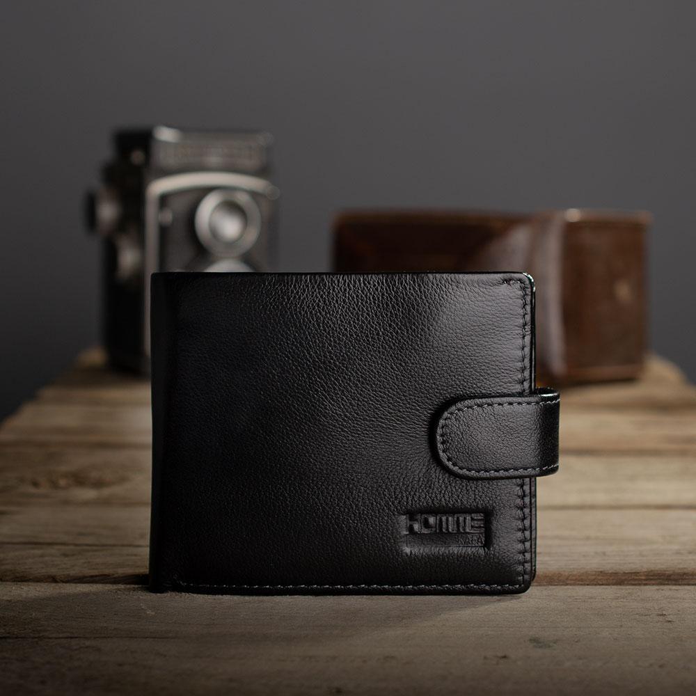 Гаманець шкіряний чоловічий на кнопці Kafa (22-208)