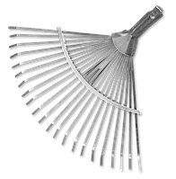 Грабли веерные, регулируемые, металлические.
