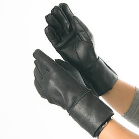 Оптом жіночі зимові рукавички з натуральної шкіри (S, M) №19F45