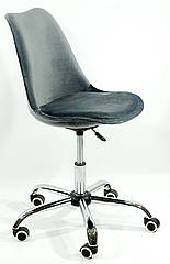 Стілець MILAN SOFT OFFICE ОКСАМИТ СІРИЙ В - 3